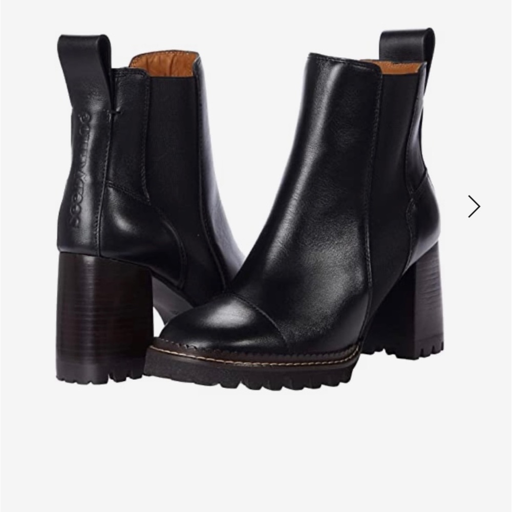 See by Chloe - Mallory ankle boot with elastic panels at the sides.